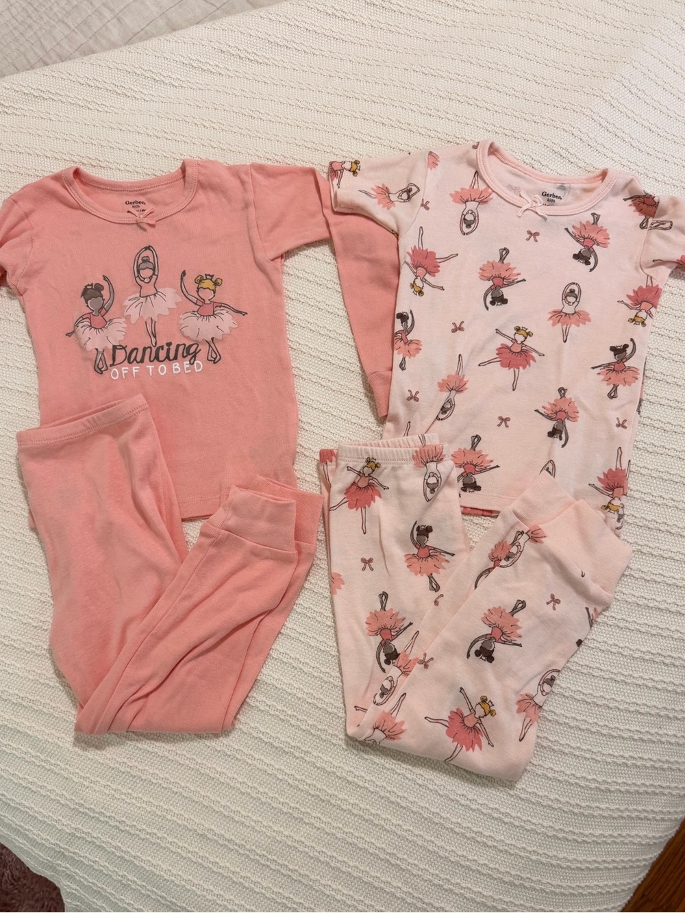 NWOT Gerber Kids Light Pink Pajama Set